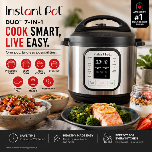Instant Pot Duo 7-in-1 - Cook Smart, Live Easy!